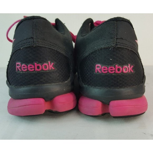 Reebok Women's Size 8 RealFlex Fusion TR 3.0 Running Shoe,Black/Pink V4626 - Picture 6 of 8